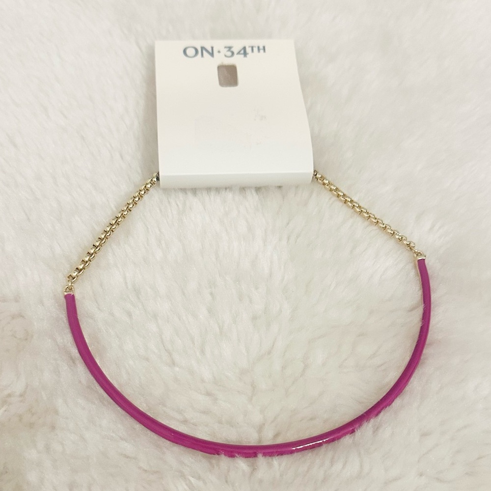 On 34th Pink Mixed Chain Necklace - Picture 6 of 8
